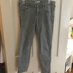 Free People Skinny Ankle Jeans Gray 27